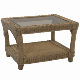 Desser Furniture Seville Light Oak Natural Rattan Coffee Table - Size: 48.0 cm x 74.0 cm x 60.0 cmcm - Brown - Wilko - thumbnail 3