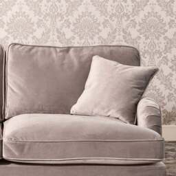 Mackenzie 2 Seater Grey Plush Velvet Sofa - Artemis Home - Wilko - thumbnail 4