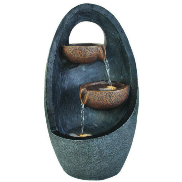 Bermuda Santiago Water Feature - Size: 26 x 26 x 48cm - Multi - Bermuda Water Gardens - Wilko - image 1