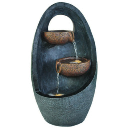 Bermuda Santiago Water Feature - Size: 26 x 26 x 48cm - Multi - Bermuda Water Gardens - Wilko - thumbnail 1