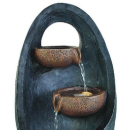 Bermuda Santiago Water Feature - Size: 26 x 26 x 48cm - Multi - Bermuda Water Gardens - Wilko - thumbnail 3