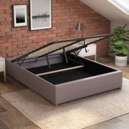 Aspire Furniture Small Double Grey Eire Linen Platform Ottoman Bed - Aspire Beds - Wilko - thumbnail 3