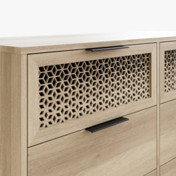 GFW Ezra 6 Drawer Oak Chest of Drawers - Brown - Wilko - thumbnail 7