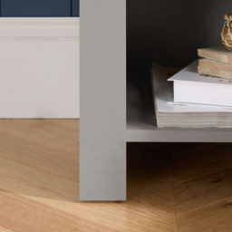 Highgate Single Drawer Grey and Oak Lamp Table - Size: 44 x 44 x 48cm - Birlea - Wilko - thumbnail 6