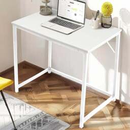House of Home Computer Desk Rustic White and White - Size: 50 x 80 x 76cm - Wilko - thumbnail 1