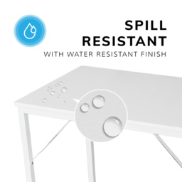 House of Home Computer Desk Rustic White and White - Size: 50 x 80 x 76cm - Wilko - thumbnail 5