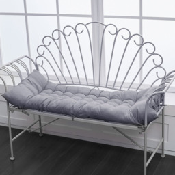 Living and Home Grey Thick Soft Chaise Lounge Garden Chair Cushion - Size: 8x125x48cm - Wilko - thumbnail 6