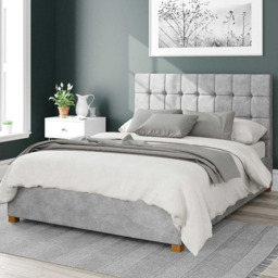 Aspire Sinatra Single Silver Kimiyo Linen Ottoman Bed - Aspire Beds - Wilko - thumbnail 1