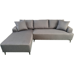 DS Living The Milano Edge Grey Textured Fabric Right Hand Corner Sofa - Size: 3 Seater - Wilko - thumbnail 3