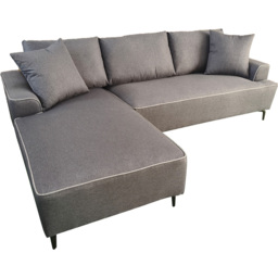 DS Living The Milano Edge Grey Textured Fabric Right Hand Corner Sofa - Size: 3 Seater - Wilko - thumbnail 5