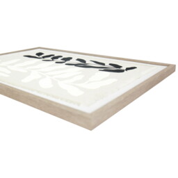 Sculpt Linen Framed Wall Art - Monochrome - Wilko - thumbnail 4