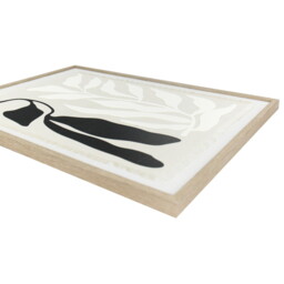 Sculpt Linen Framed Wall Art - Monochrome - Wilko - thumbnail 7