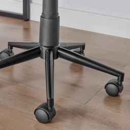 Furniturebox Theresa Grey Velvet Office Chair - Size: 53 x 47 x 53cm - Wilko - thumbnail 4