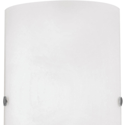 EGLO Troy 3 Satin Glass and Steel Wall Light - Size: 18 x 18 x 25cm - Silver - Wilko - thumbnail 4