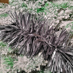 Samuel Alexander Matt Graphite Chunky and Fine Mix Christmas Tinsel Garland 2m - Grey - Wilko - thumbnail 7