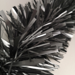 Samuel Alexander Matt Graphite Chunky and Fine Mix Christmas Tinsel Garland 2m - Grey - Wilko - thumbnail 5