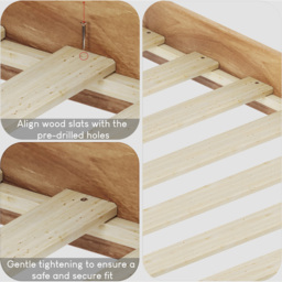 VIDA DESIGNS Corona Double Pine Low Foot Wooden Bed Frame - Brown - Wilko - thumbnail 5