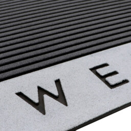 JVL Quartz Welcome Rubber Doormat 45 x 75cm - Grey - JVL Homewares - Wilko - thumbnail 5
