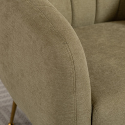 Artemis Home Stanton Pistachio Fabric Shell Accent Chair - Size: Single - Wilko - thumbnail 3