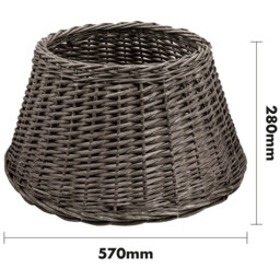 St Helens Brown Wicker Christmas Tree Skirt 28 x 57cm - Wilko - thumbnail 6