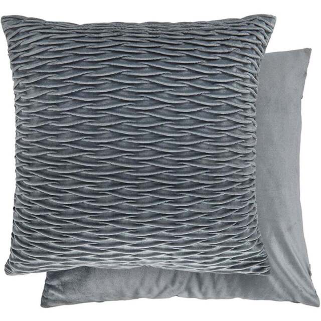 Serene Millie Grey Soft Velvet Cushion Cover - Size: 43 x 43cm - Wilko - image 1