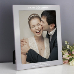 Personalised Memento Personalised Always and Forever Silver Photo Frame 10 x 8 inch - Wilko - thumbnail 4
