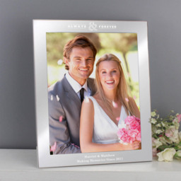Personalised Memento Personalised Always and Forever Silver Photo Frame 10 x 8 inch - Wilko - thumbnail 3