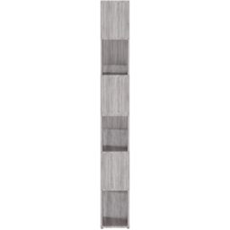 vidaXL 6 Shelf Grey Sonoma Bookcase - Size: 188 x 100 x 24cm - Wilko - thumbnail 6
