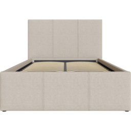 GFW Single Natural Hopsack Fabric End Lift Ottoman Bed with Memory Pocket Spring Mattress - Wilko - thumbnail 7