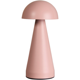 Lighting Collection Dome Pink Rechargeable LED Table Lamp - Size: 23 x 10.5 x 10.5cm - Wilko