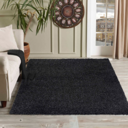 Desire Rugs Oxford Anthracite Plain Shaggy Rug 200 x 290cm - Wilko - thumbnail 3