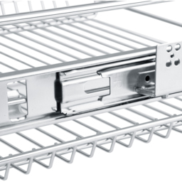 tectake Chrome Telescopic Drawer with Runners 14 x 47 x 44cm 4 Pack - Grey - Wilko - thumbnail 7