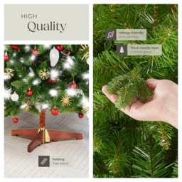 tectake Cupid Green Christmas Tree 5.9ft - Size: 6ft - Wilko - thumbnail 6