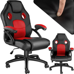 tectake Mike Black and Red Gaming Chair - Size: 114.5 x 68 x 69cm - Wilko - thumbnail 3