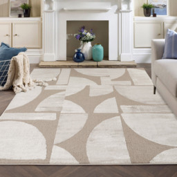 Desire Rugs Hamilton Mocha Abstract Motif Rug 200 x 290cm - Size: 290 x 200 x 1.3cm - Brown - Wilko - thumbnail 6