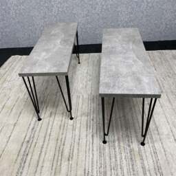 Kosy Koala 4 Seater Wood Rectangular Dining Bench Set Grey - Multi - Wilko - thumbnail 6