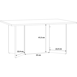 Furniture To Go Karon Sonoma Oak Coffee Table - Size: 59.7 x 87 x 43cm - Brown - Wilko - thumbnail 6