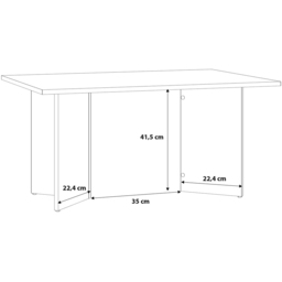 Furniture To Go Karon Sonoma Oak Coffee Table - Size: 59.7 x 87 x 43cm - Brown - Wilko - thumbnail 7