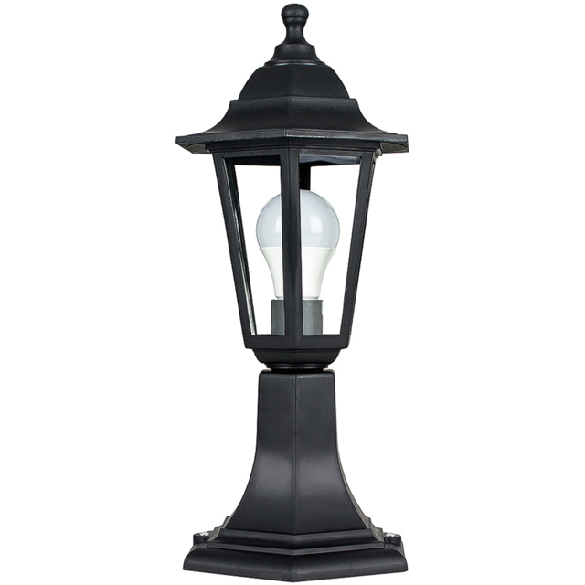 ValueLights Mayfair Black Outdoor Post Topper Light - Size: 16.6 x 23.4 x 23.4cm - Wilko - image 1