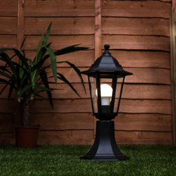ValueLights Mayfair Black Outdoor Post Topper Light - Size: 16.6 x 23.4 x 23.4cm - Wilko - thumbnail 3