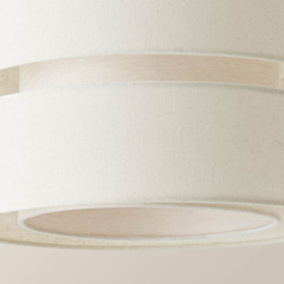 ValueLights Sophia-2 Tier Natural Linen Medium Drum Ceiling Lamp Shade - Size: 18.5 x 30 x 30cm - Cream - Wilko - thumbnail 7