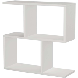 Decortie Homemania 4 Shelf White Wooden Side Table - Size: 60 x 60 x 19.5cm - Wilko - thumbnail 3