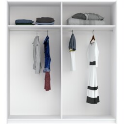 Andora Large Sliding Wardrobe White - Wilko - thumbnail 7