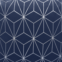 Velosso Moreno Navy Filled Cushion 43 x 43cm 2 Pack - Blue - Wilko - thumbnail 3