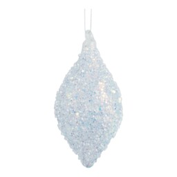 Icy Lilac Beaded Bauble or Droplet - Angel Whispers - Wilko - thumbnail 3