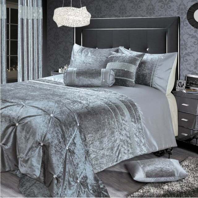 Intimates Rienzo Silver Diamante Boudoir 30 x 40cm - Grey - Wilko - image 1