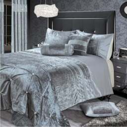 Intimates Rienzo Silver Diamante Boudoir 30 x 40cm - Grey - Wilko