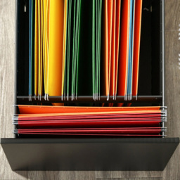 Vinsetto Black Home Filing Cabinet - Size: 39 x 48 x 67cm - Wilko - thumbnail 6