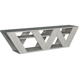 Decortie Ralla 2 Shelf Ancient White Modern TV Unit - Size: 40 x 158 x 30cm - Wilko - thumbnail 3