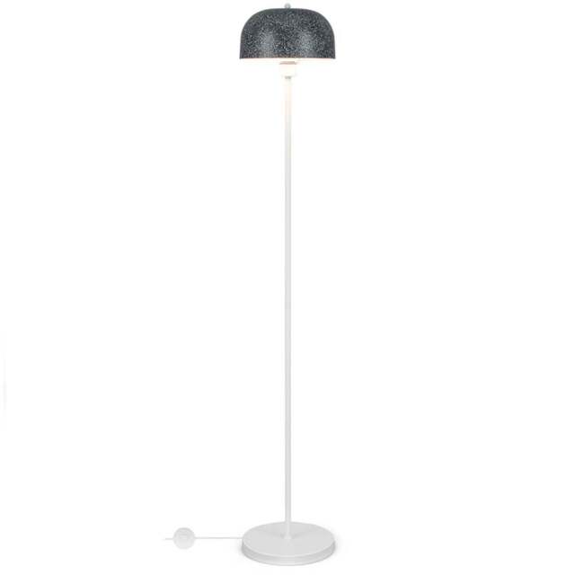 Costway Modern Pole Floor Lamp with Lampshade and Foot Switch - Size: 64 x 33 x 19cm - Grey - Wilko - image 1